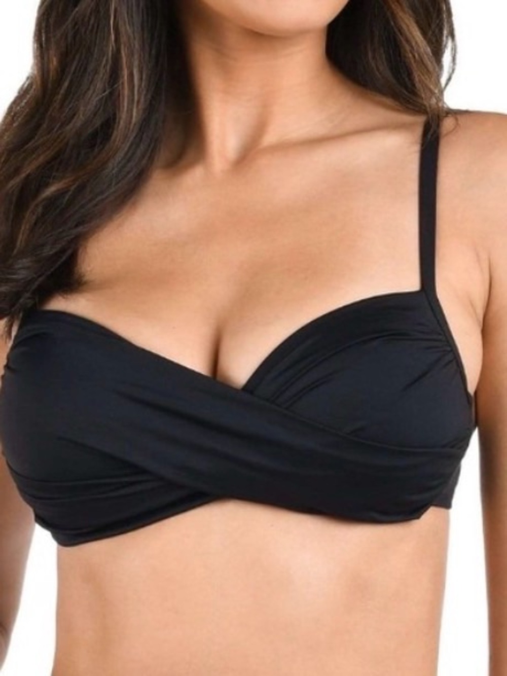 NWT LaBlanca Island Goddess Wrap Push Up Bikini Top